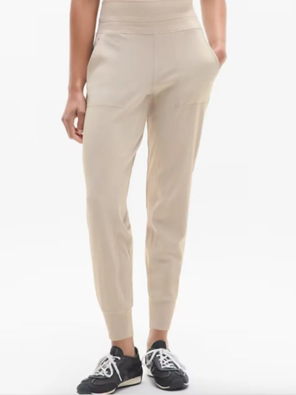 Athleta Women's Venice High Rise Jogger Abalone Beige Size XS